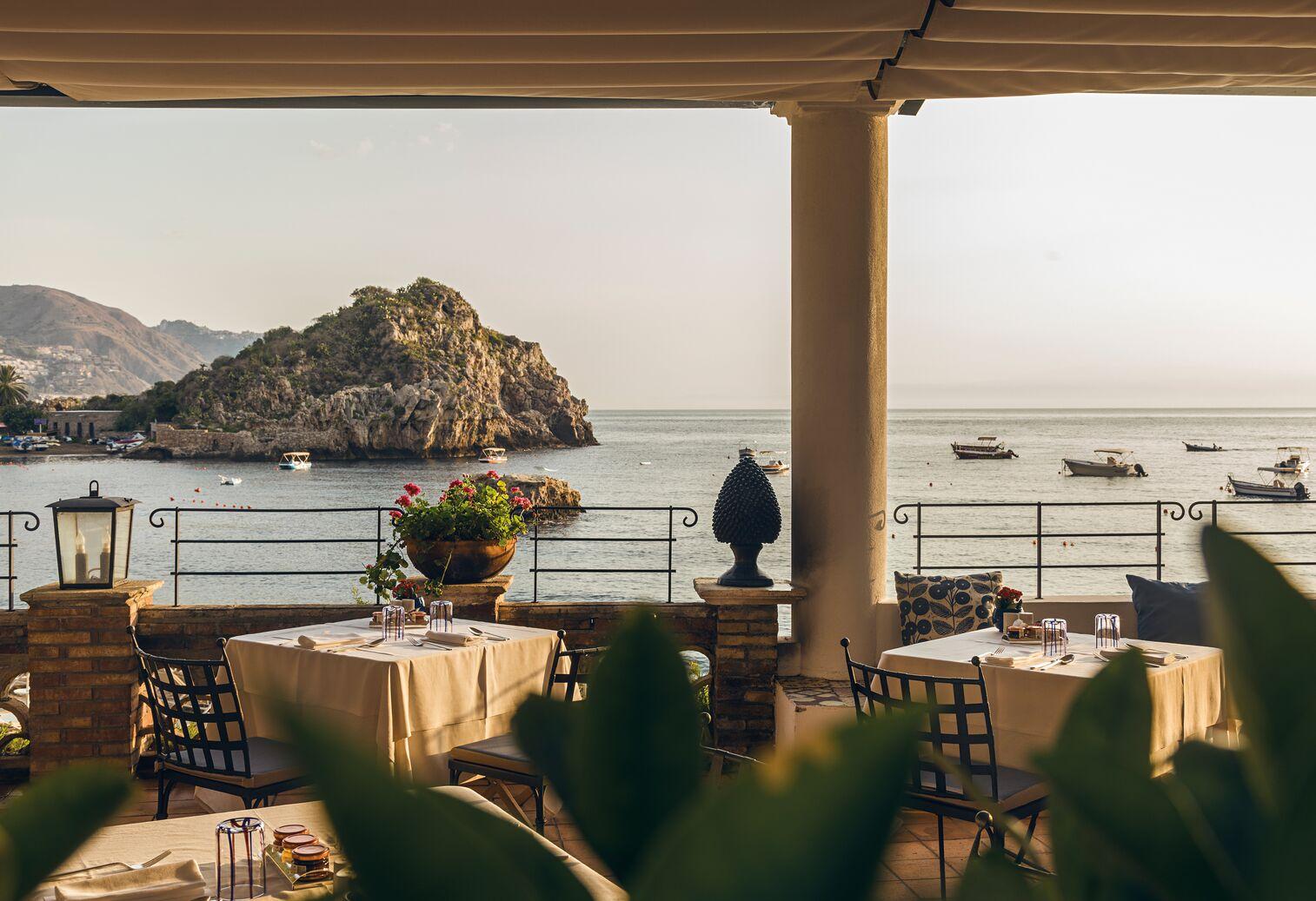 Ristorante Sant'Andrea open-air seaside dining terrace