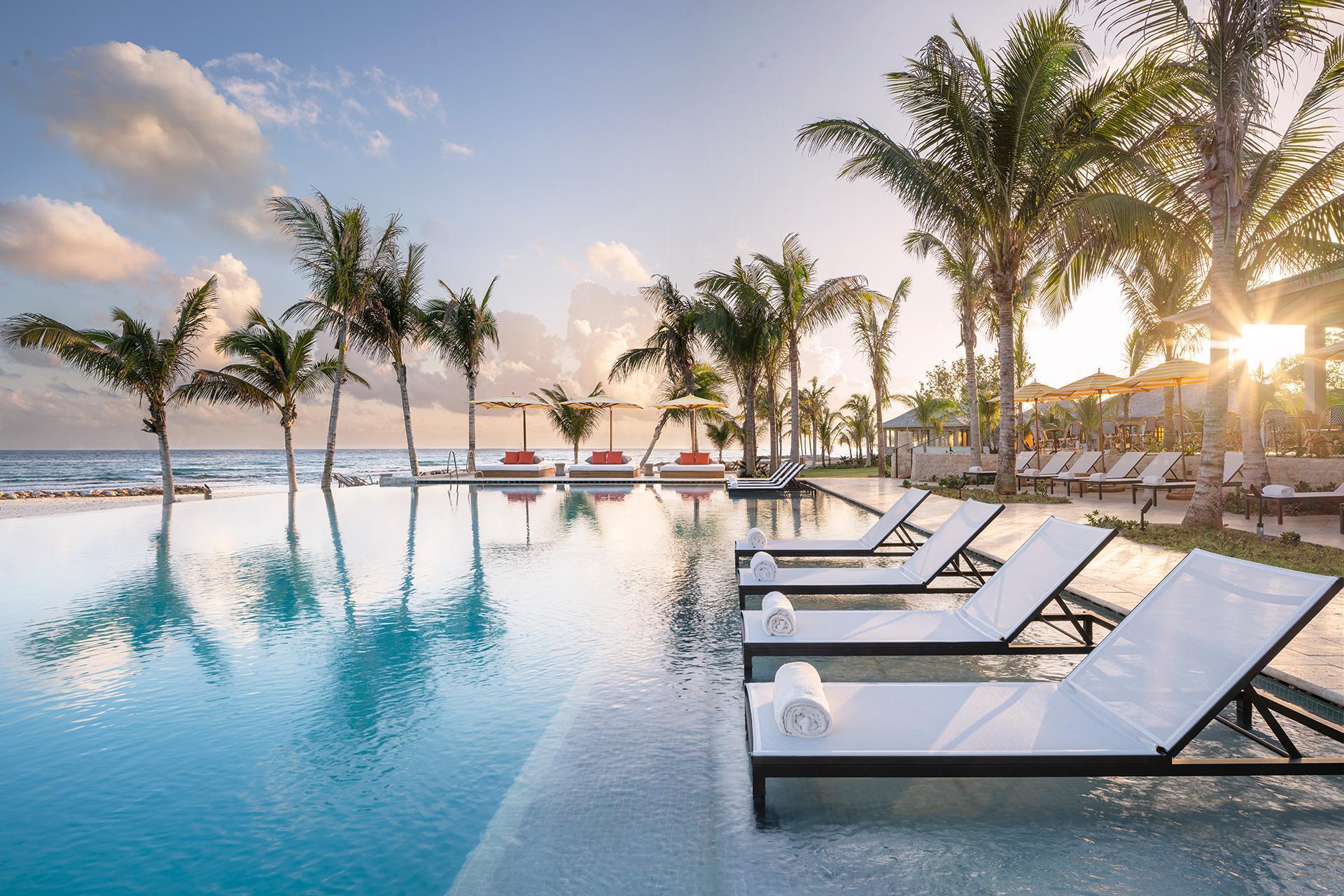 Eclipse at Half Moon infinity pool overlooking the Caribbean Sea