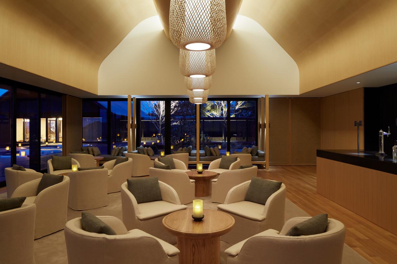 The Bar & Lounge with Sunset Vistas Over Historic Pearl Cultivation Rafts