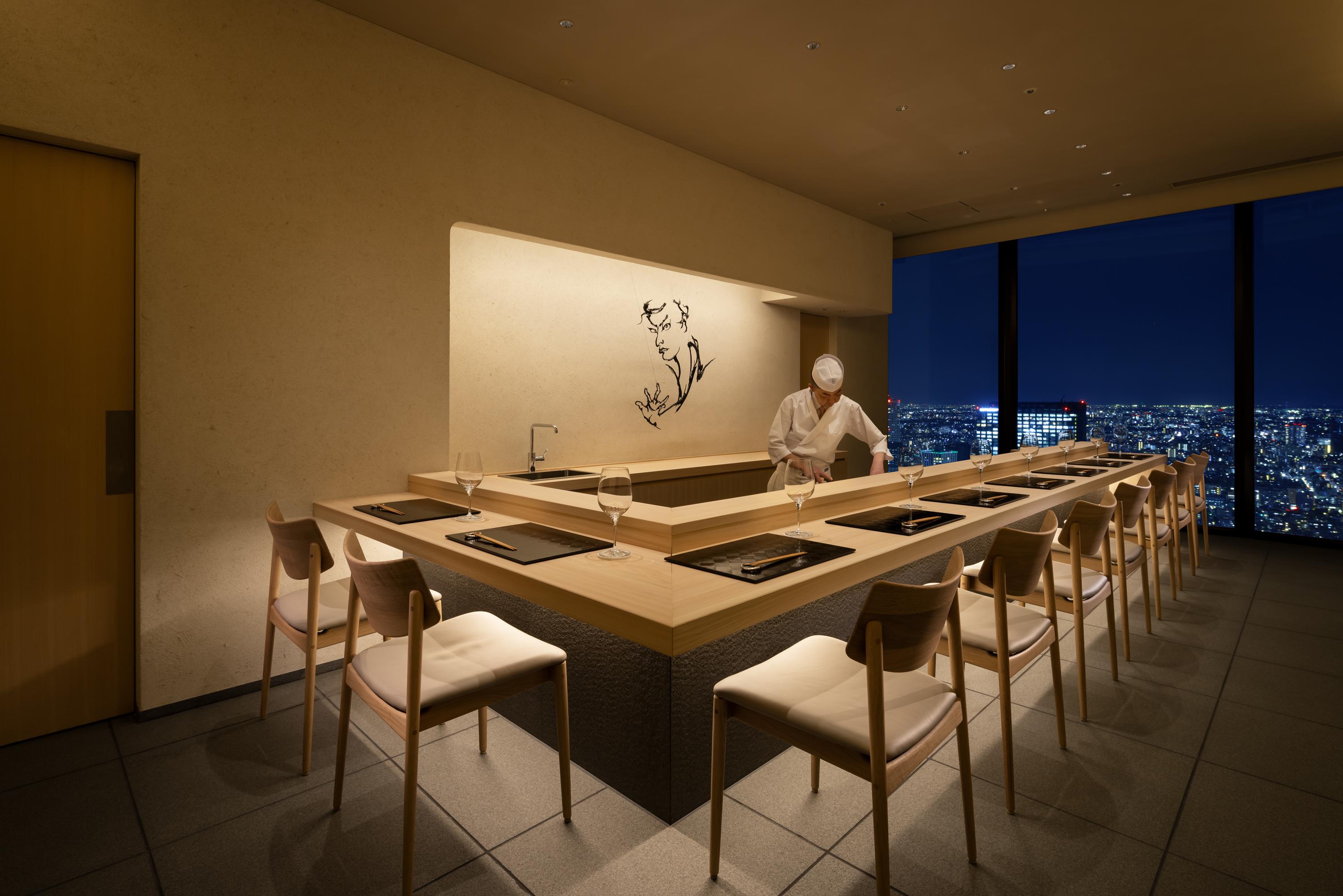 Sushi JIN-È Intimate Master Chef Counter Featuring Distinctive Vinegar Blends
