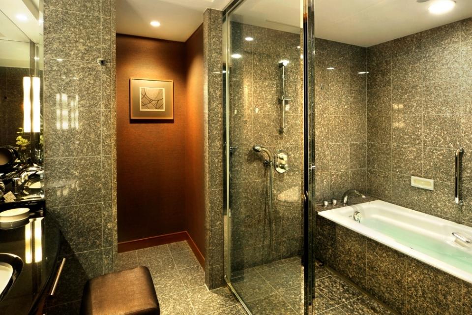 Italian Marble Bathroom with Deep Soaking Bath