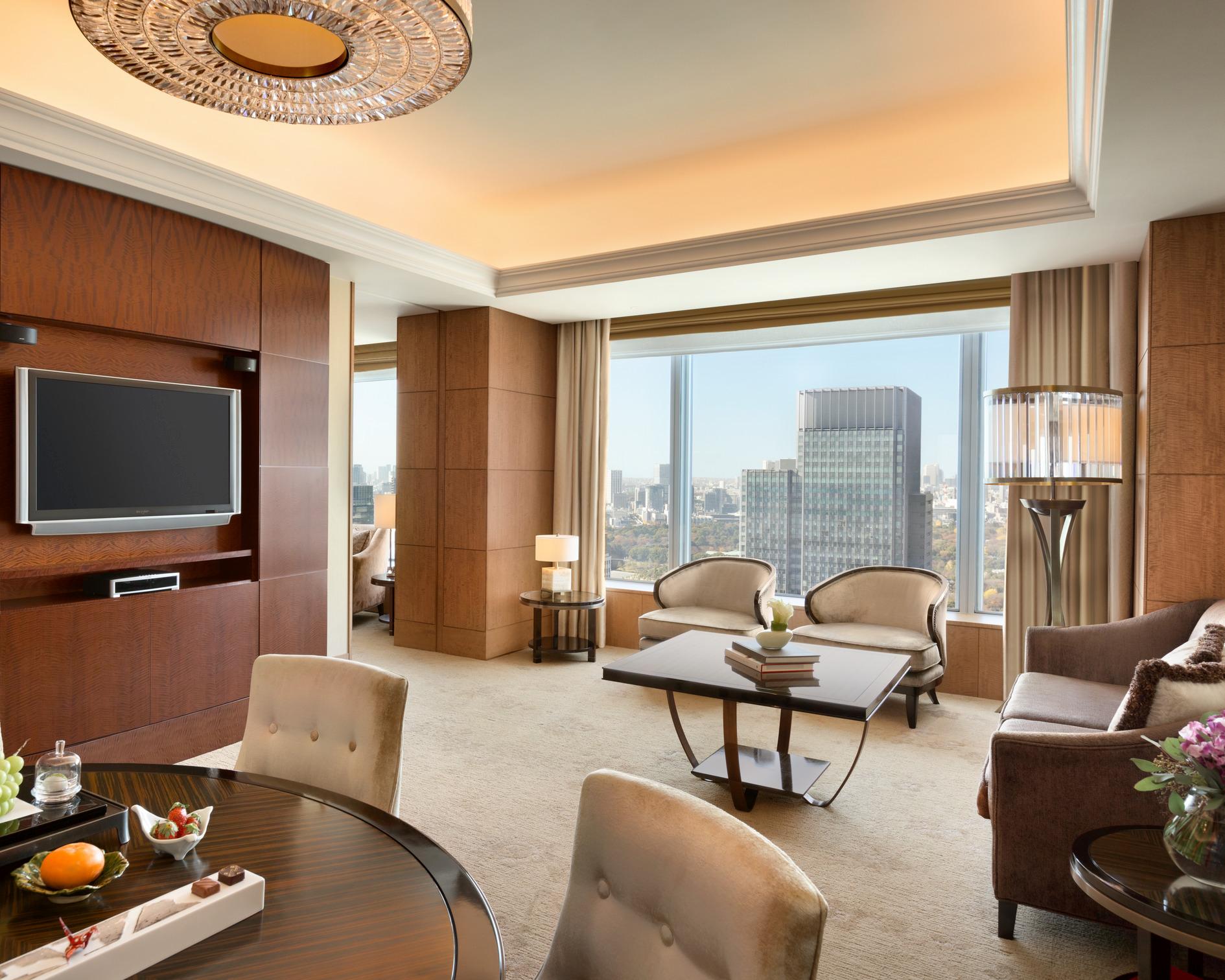 Premier Suite Living Salon with Dining Area