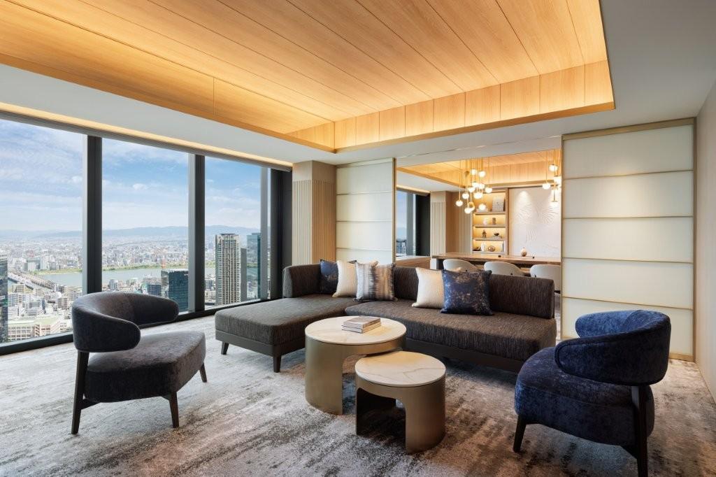 THE SUITE Living Salon with Custom Luxury Furnishings