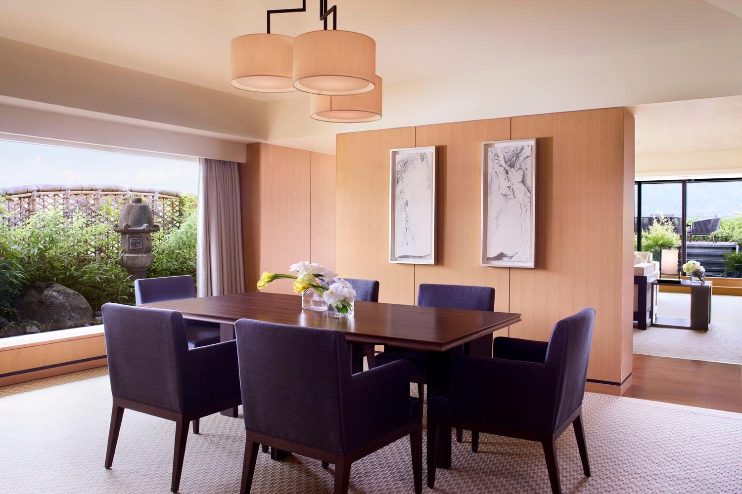 Suite Tsukimi Private Dining Room and Terrace Overlooking the Kamogawa River