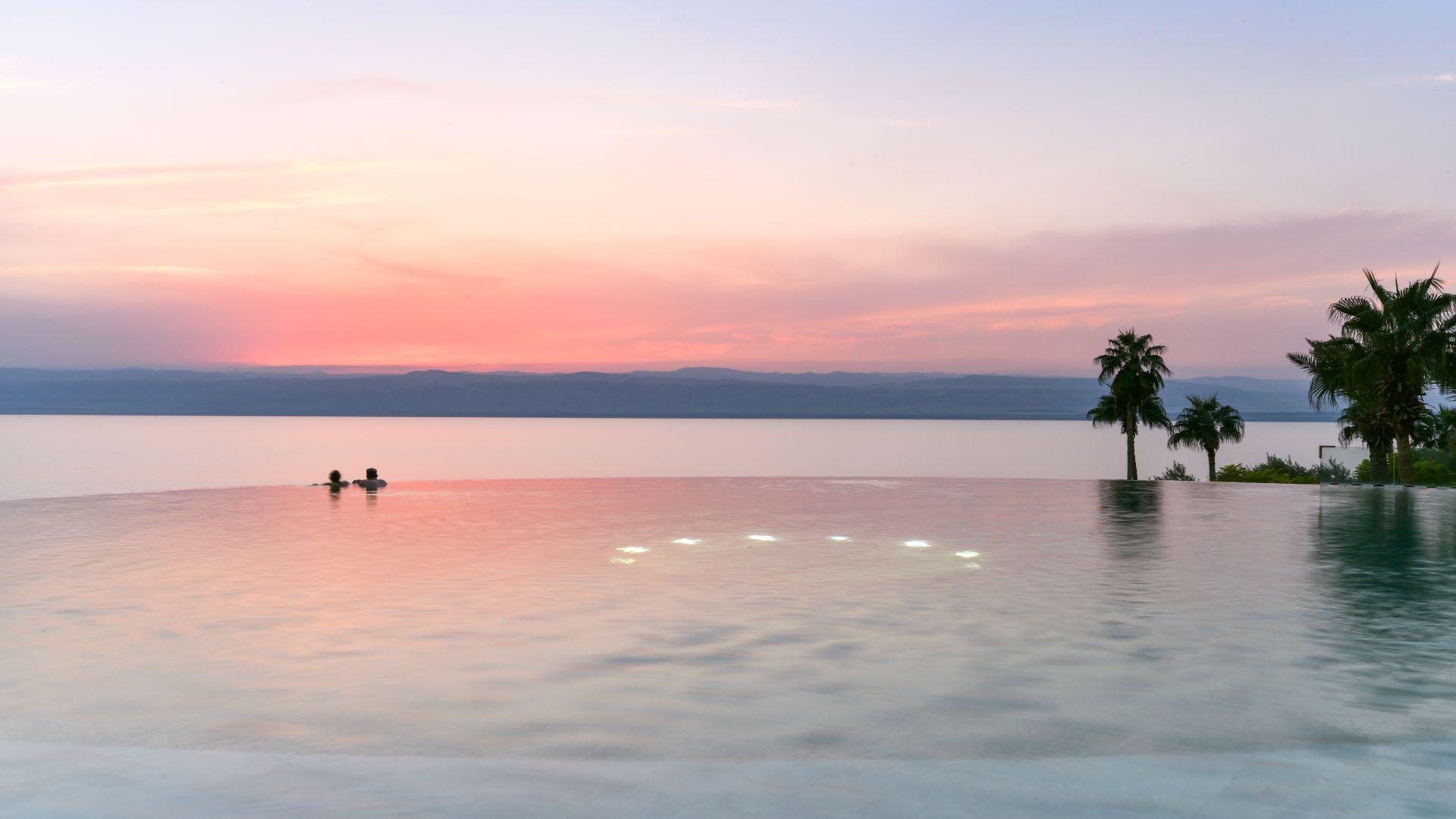 Infinity Pool Overlooking Dead Sea
