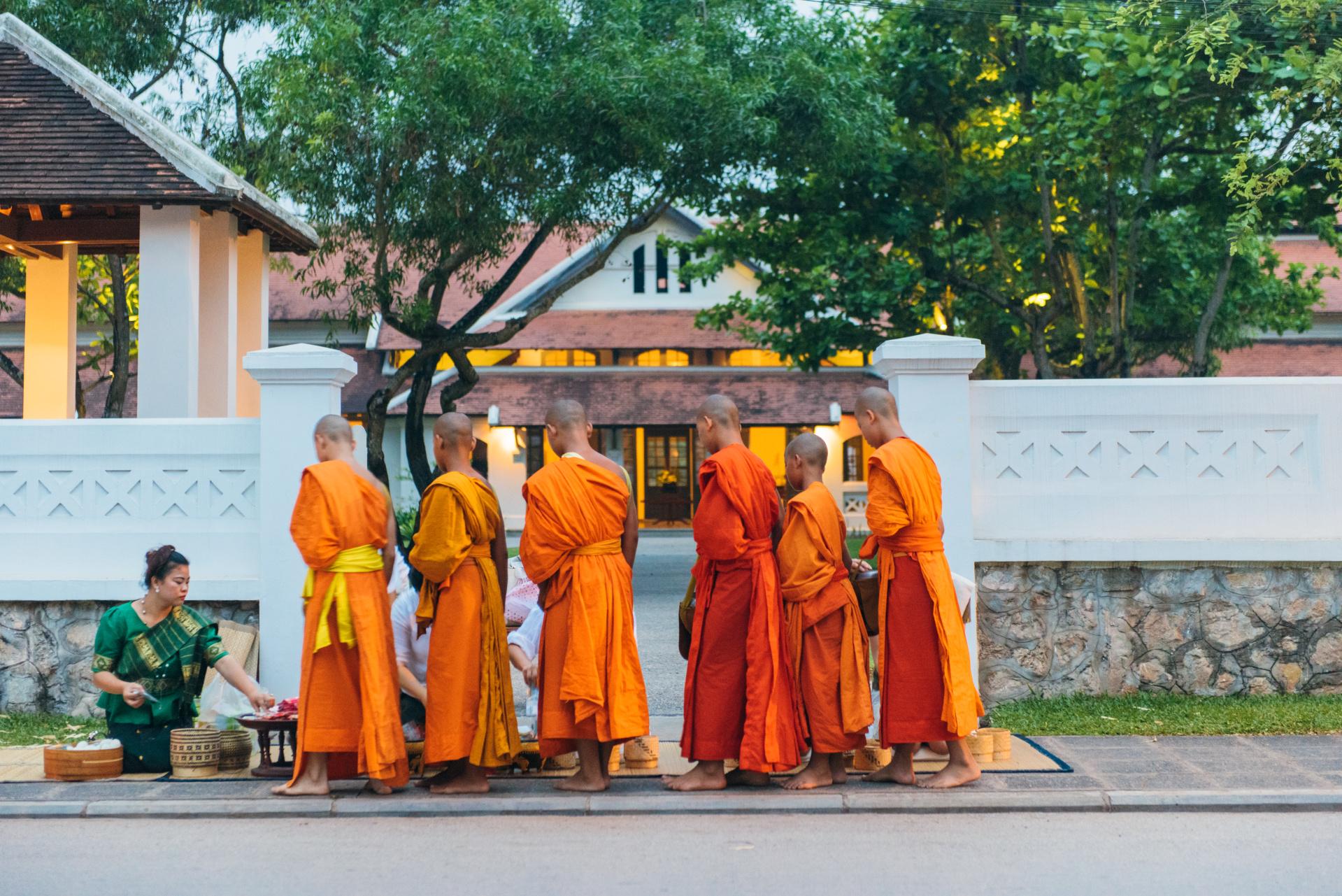 Tak Bat Alms Ceremony Luang Prabang