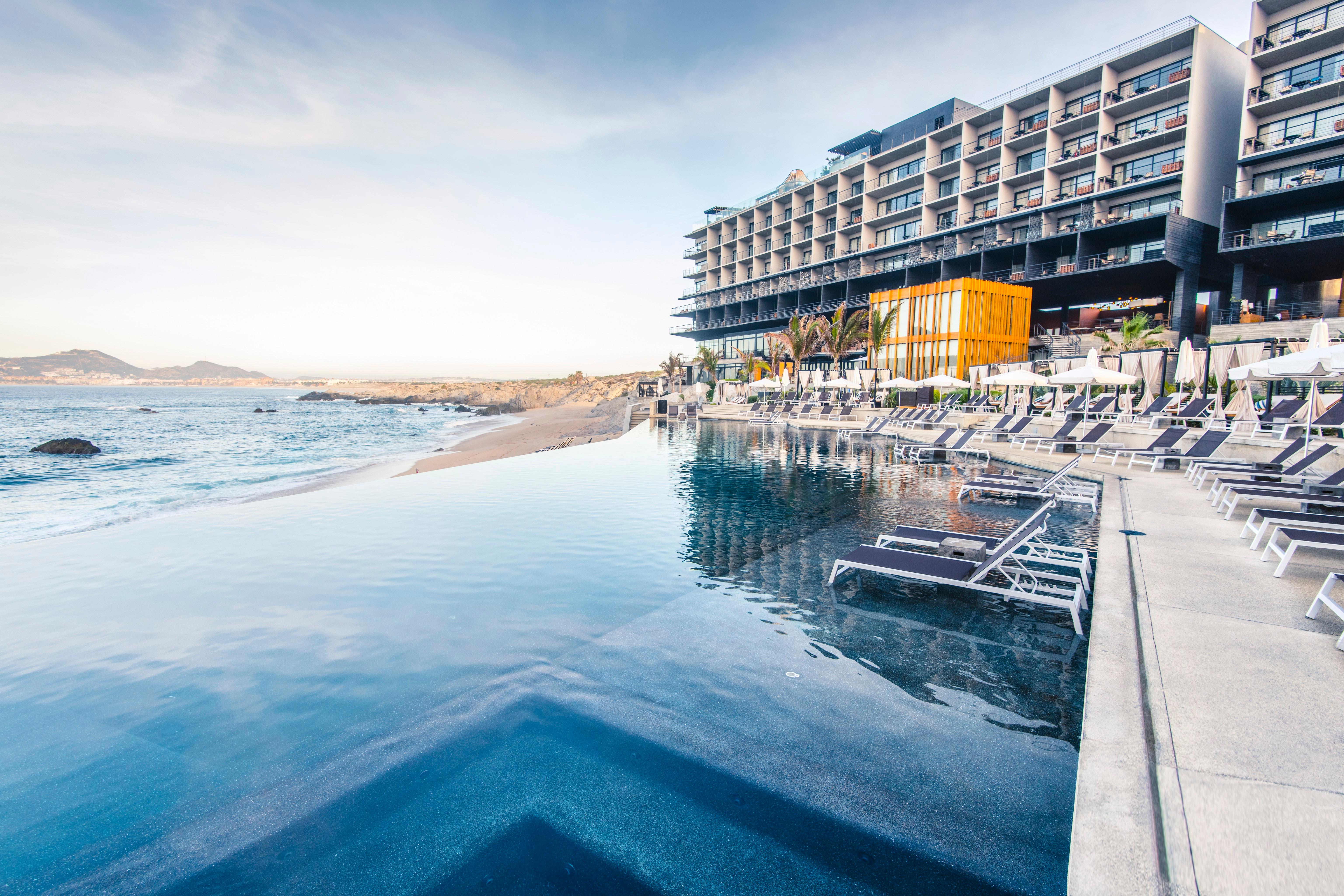 The Cape Oceanfront Infinity Pool Framing El Arco