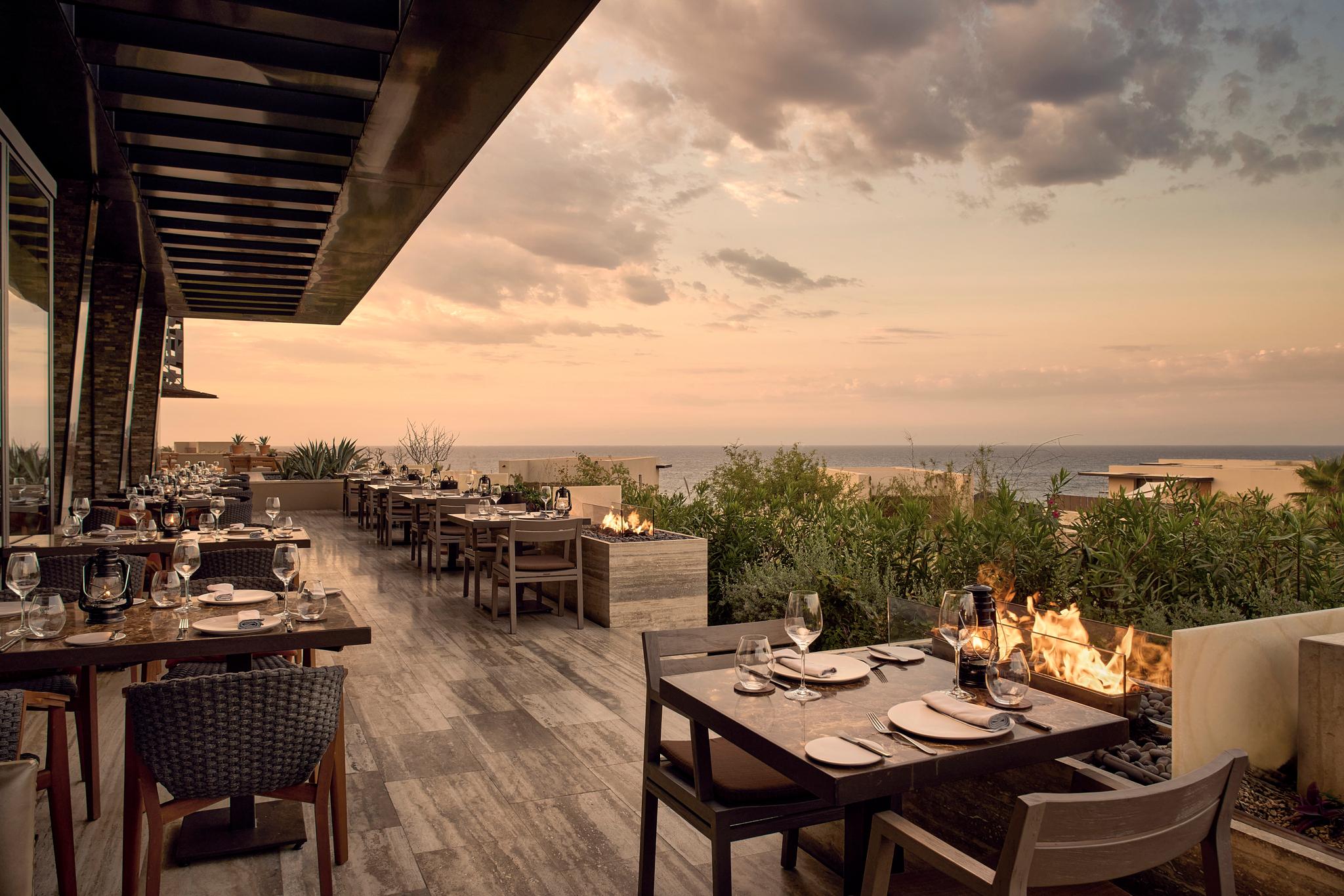 Humo restaurant open-fire South American grill dining terrace