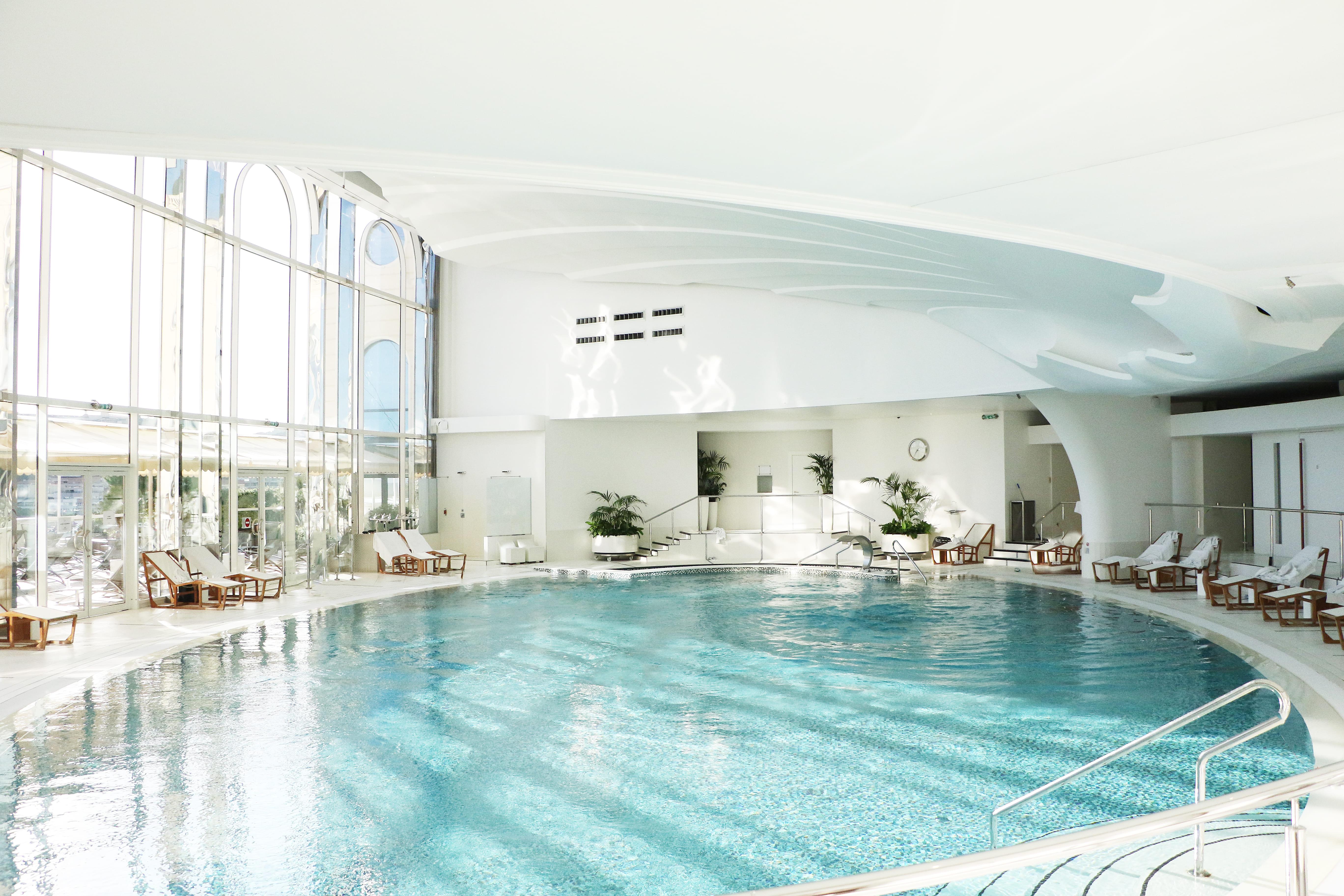 Thermes Marins Monte-Carlo Heated Seawater Swimming Pool Overlooking the Sea