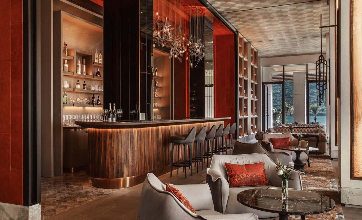 Caminetti Bar Terrace Overlooking Gardens and Sunset Horizons