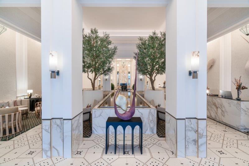 Palatial Lobby with Moroccan Artisan Detailing