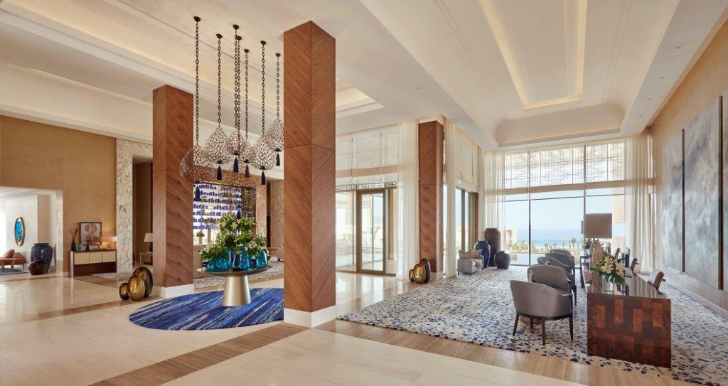 Grand Sunlit Lobby with Moroccan and Berber Accents