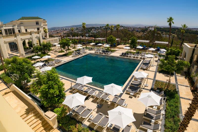 Outdoor Heated Swimming Pool Surrounded by Eucalyptus