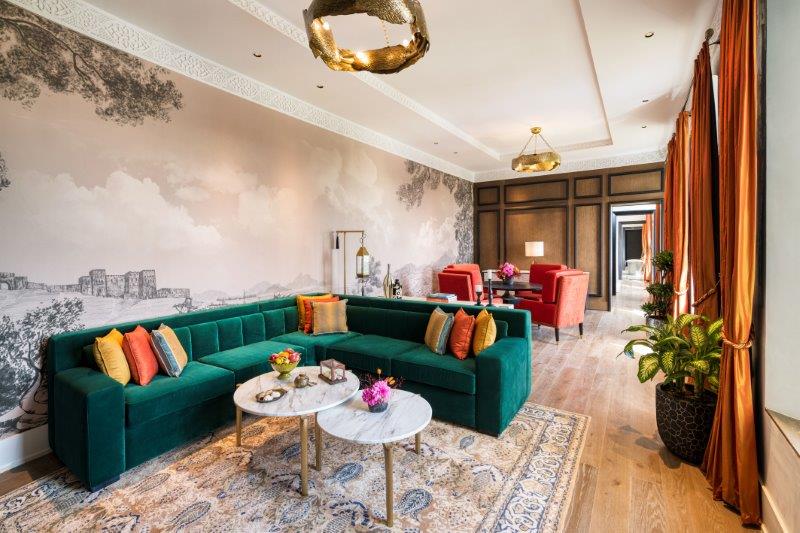 Signature Suite Palatial Living Room with Rif Mountain Views