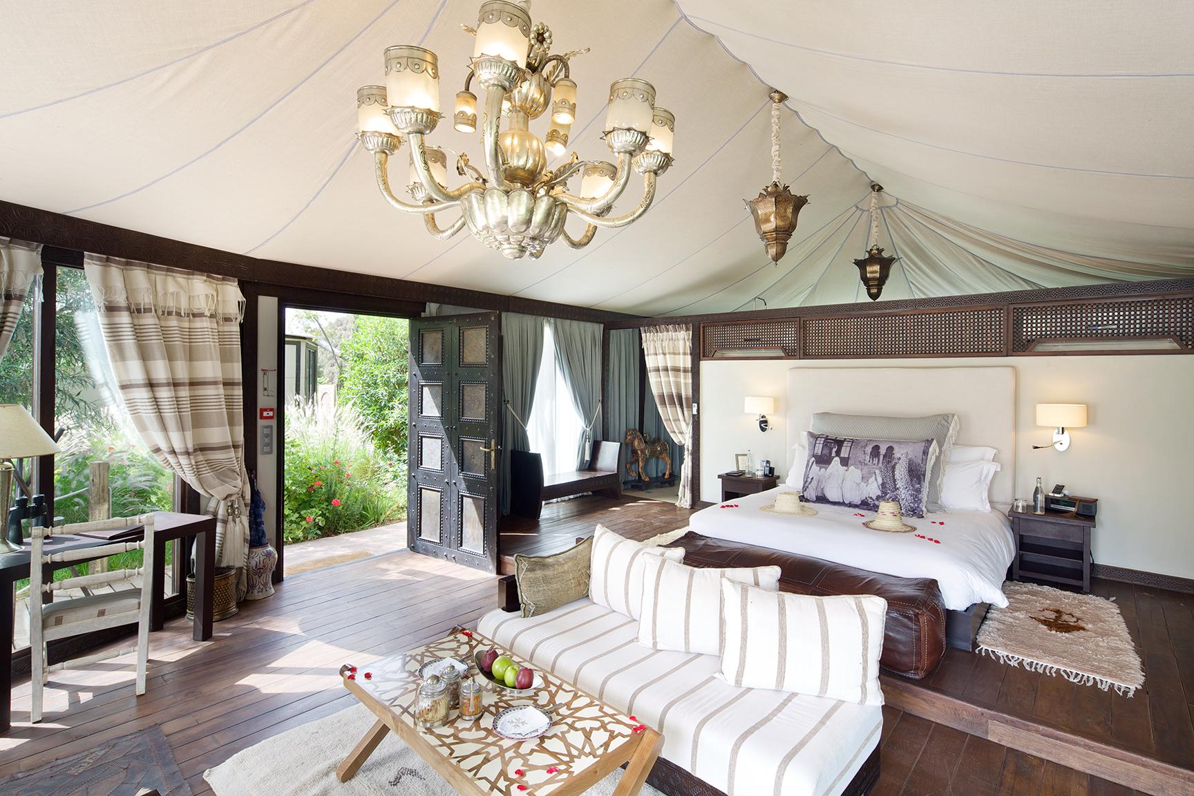 Berber Tent Bedroom with Handwoven Moroccan Textiles
