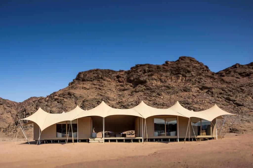 Family Tent Exterior Setting
