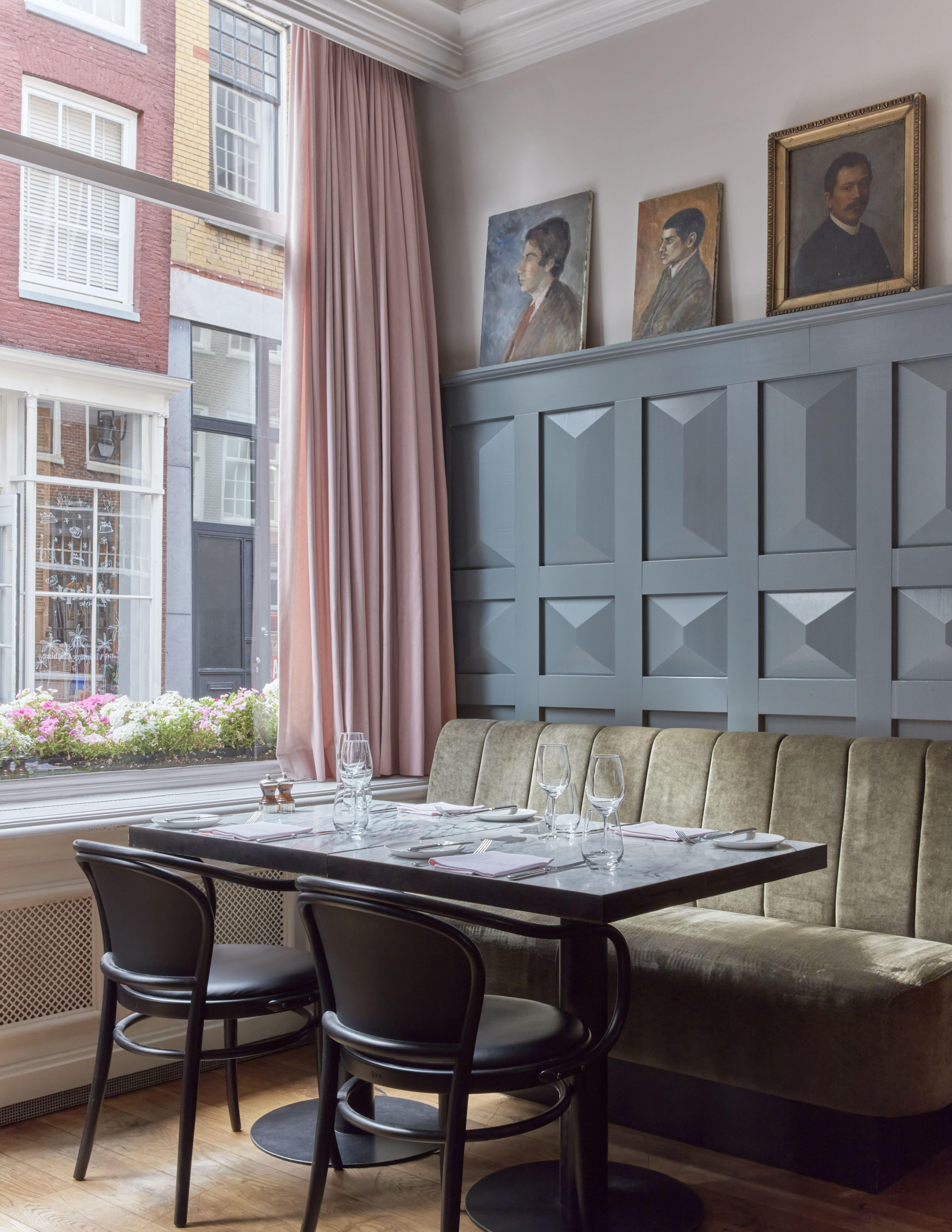 Jansz. all-day dining restaurant serving refined Dutch-modern cuisine with canal and garden views