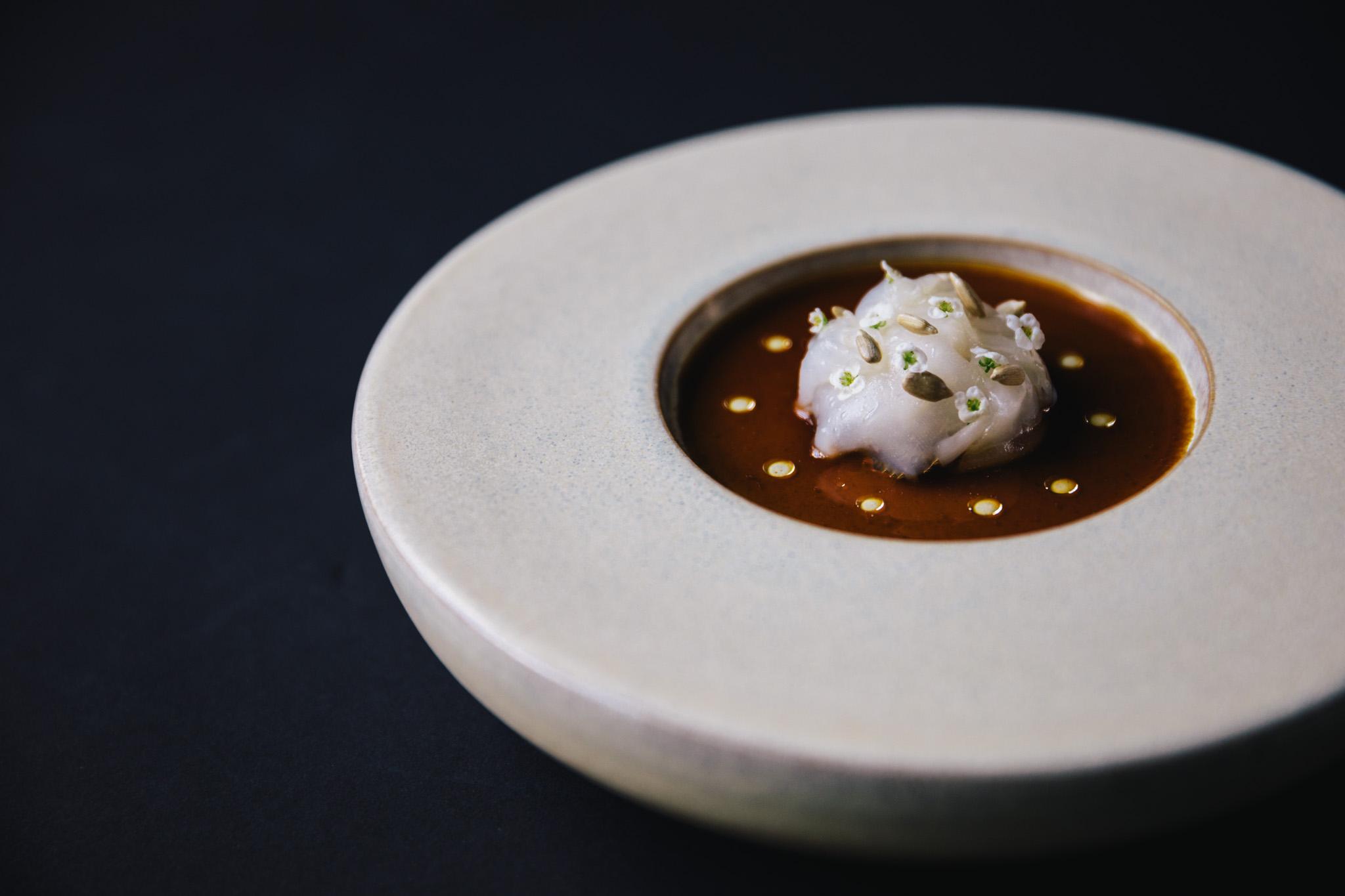 Two-Michelin-starred Restaurant Vinkeles dining room set inside an 18th-century historic bakery
