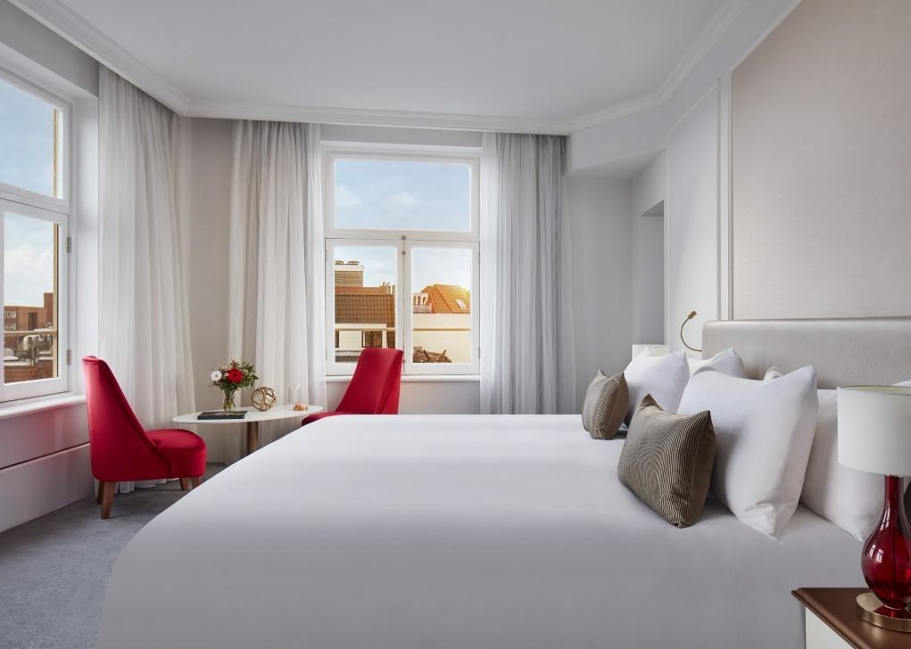 The Rembrandt Suite bedroom with canal views
