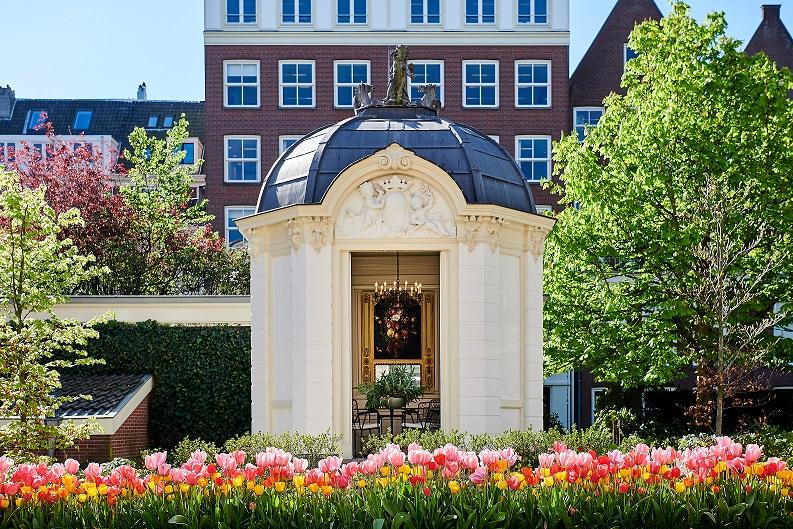Amsterdam's largest private courtyard hotel garden at Waldorf Astoria