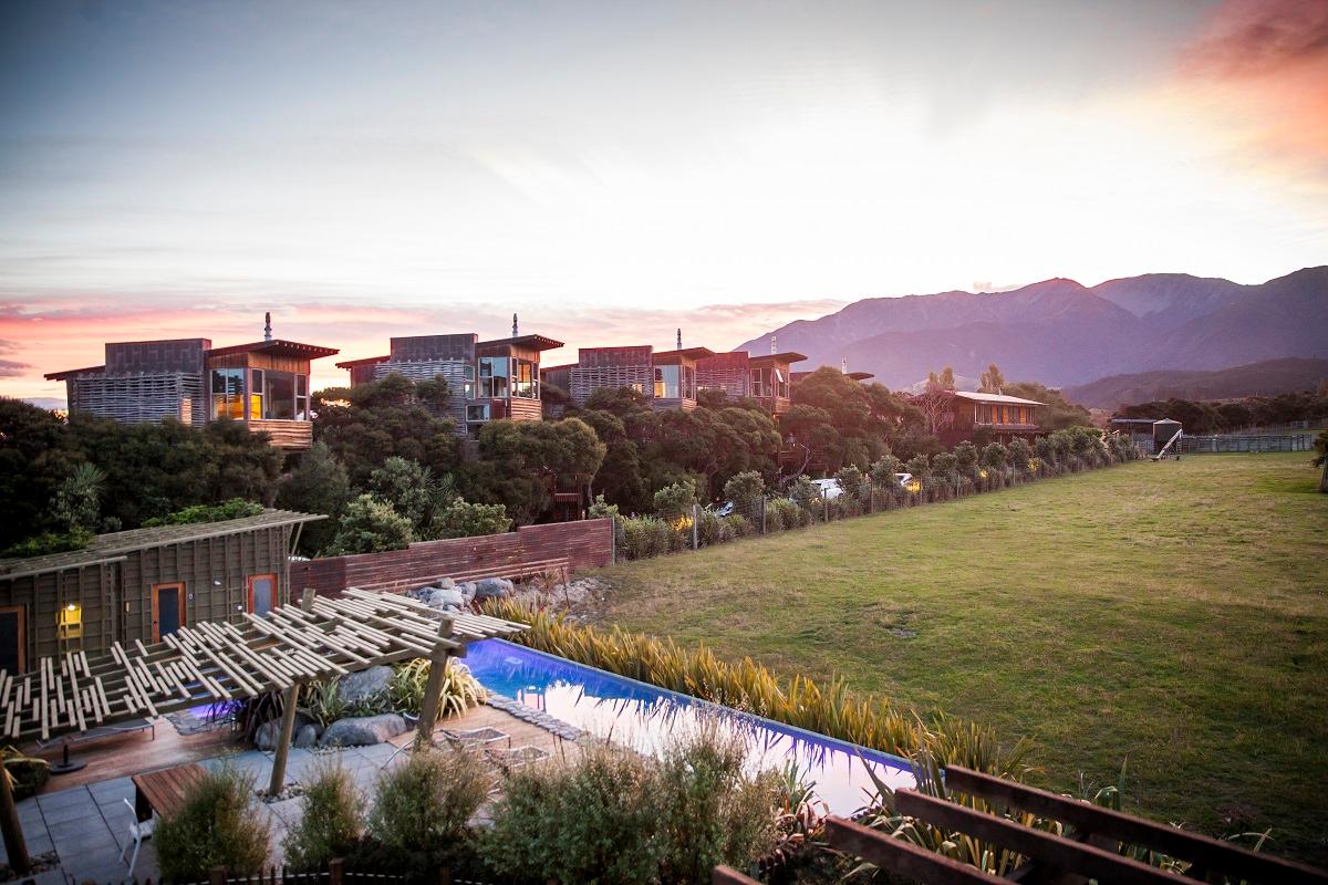 Heated Lap Pool and Mountains