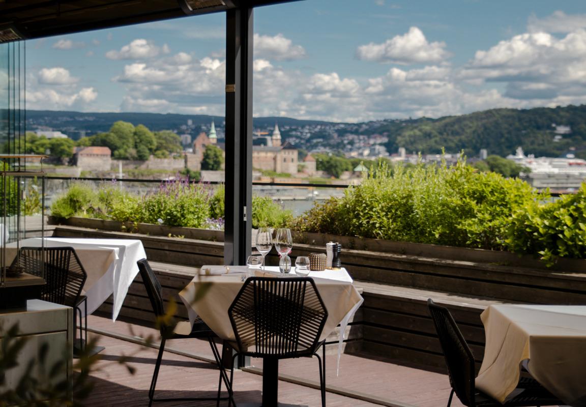 THIEF ROOFTOP Cocktail Terrace Overlooking the Oslofjord