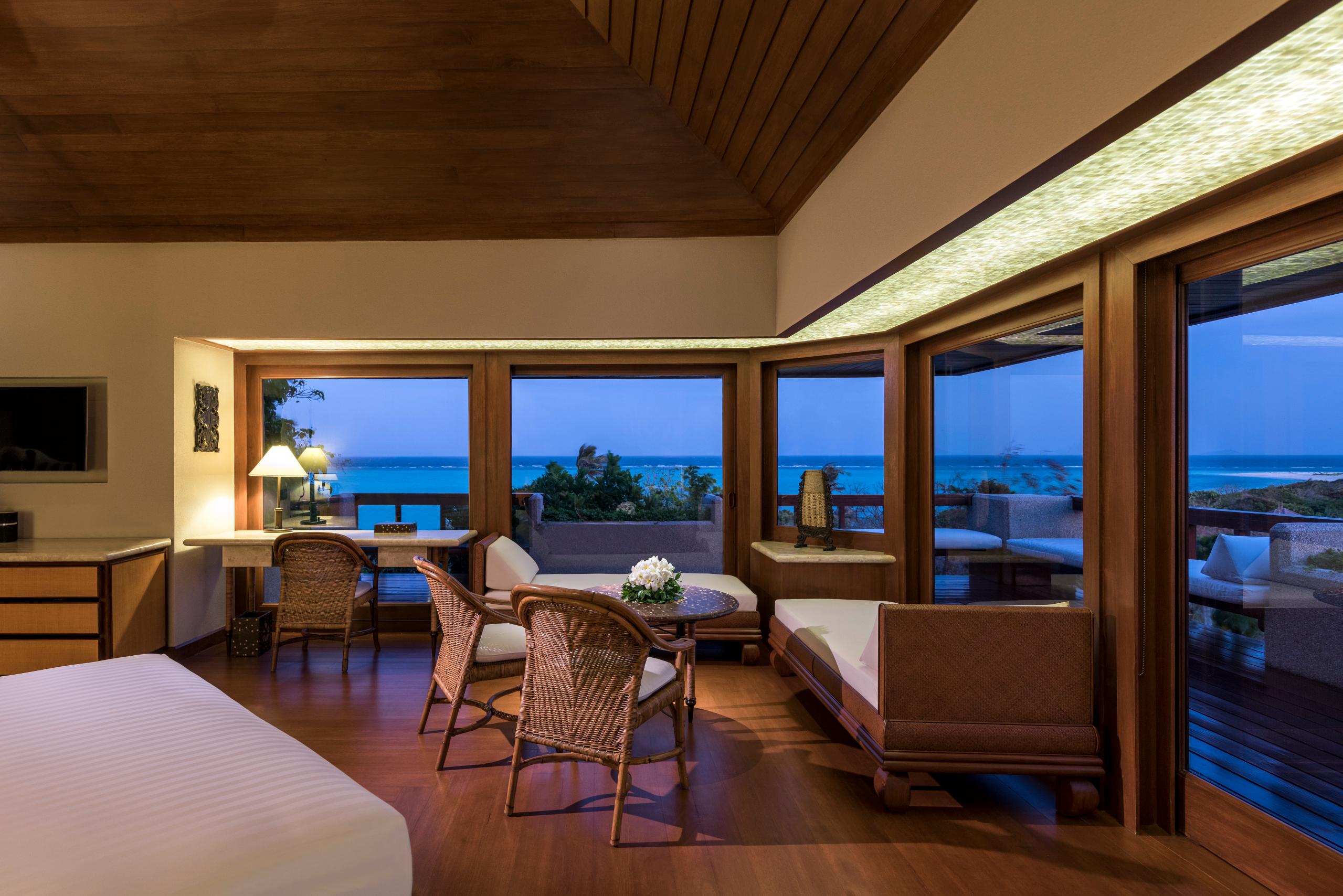 Hillside Casita Interior at Amanpulo