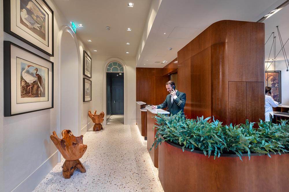 Warm Contemporary Lobby and Concierge Reception