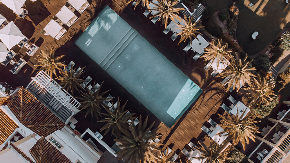 Heated Freshwater Pool with Palms and Atlantic Views