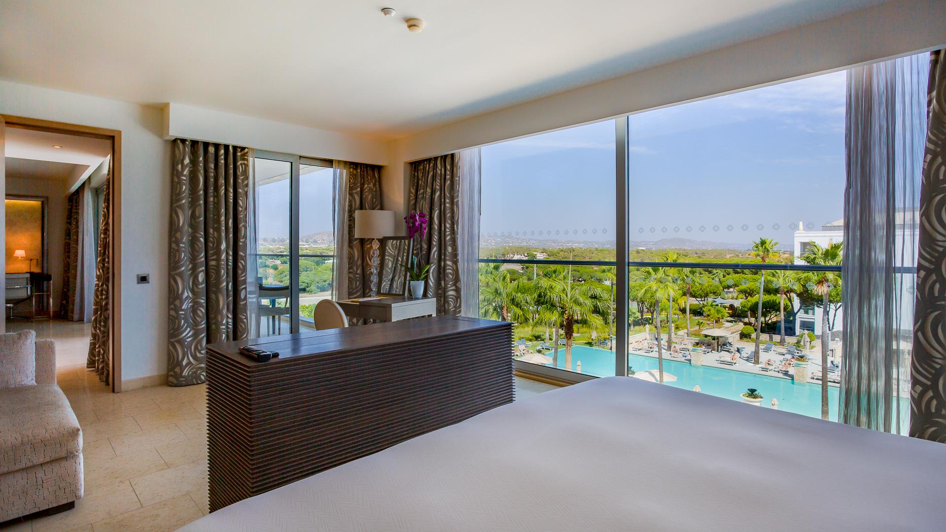 Conrad Suite Master Bedroom with Contemporary Decor and Private Balcony