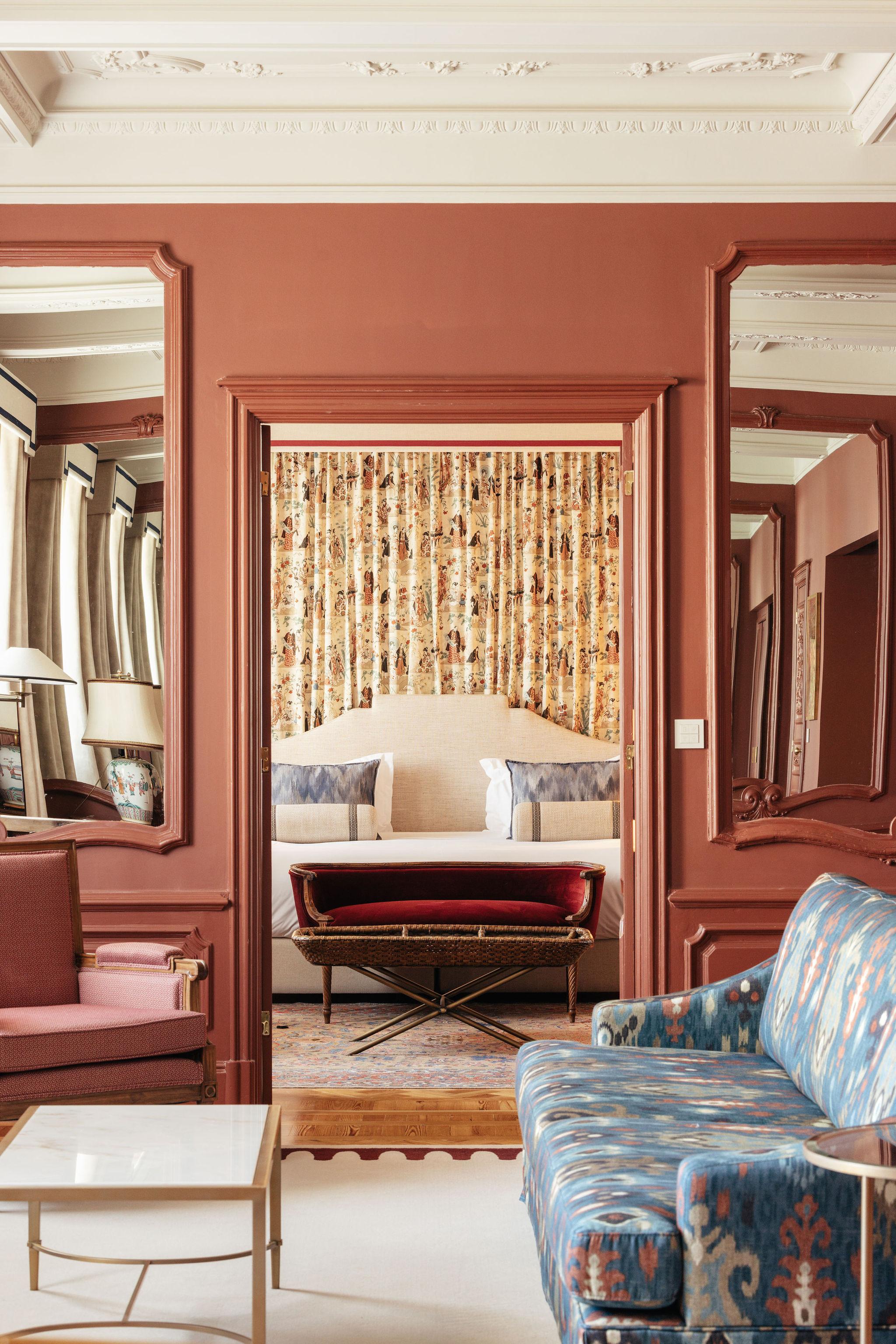 Palatial Royal Suite Bedroom with Neo-Baroque Splendor and Marshall Acoustics