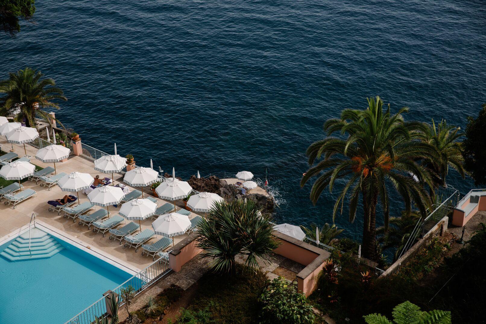 Reid's Palace Heated Clifftop Swimming Pool Overlooking Atlantic Ocean