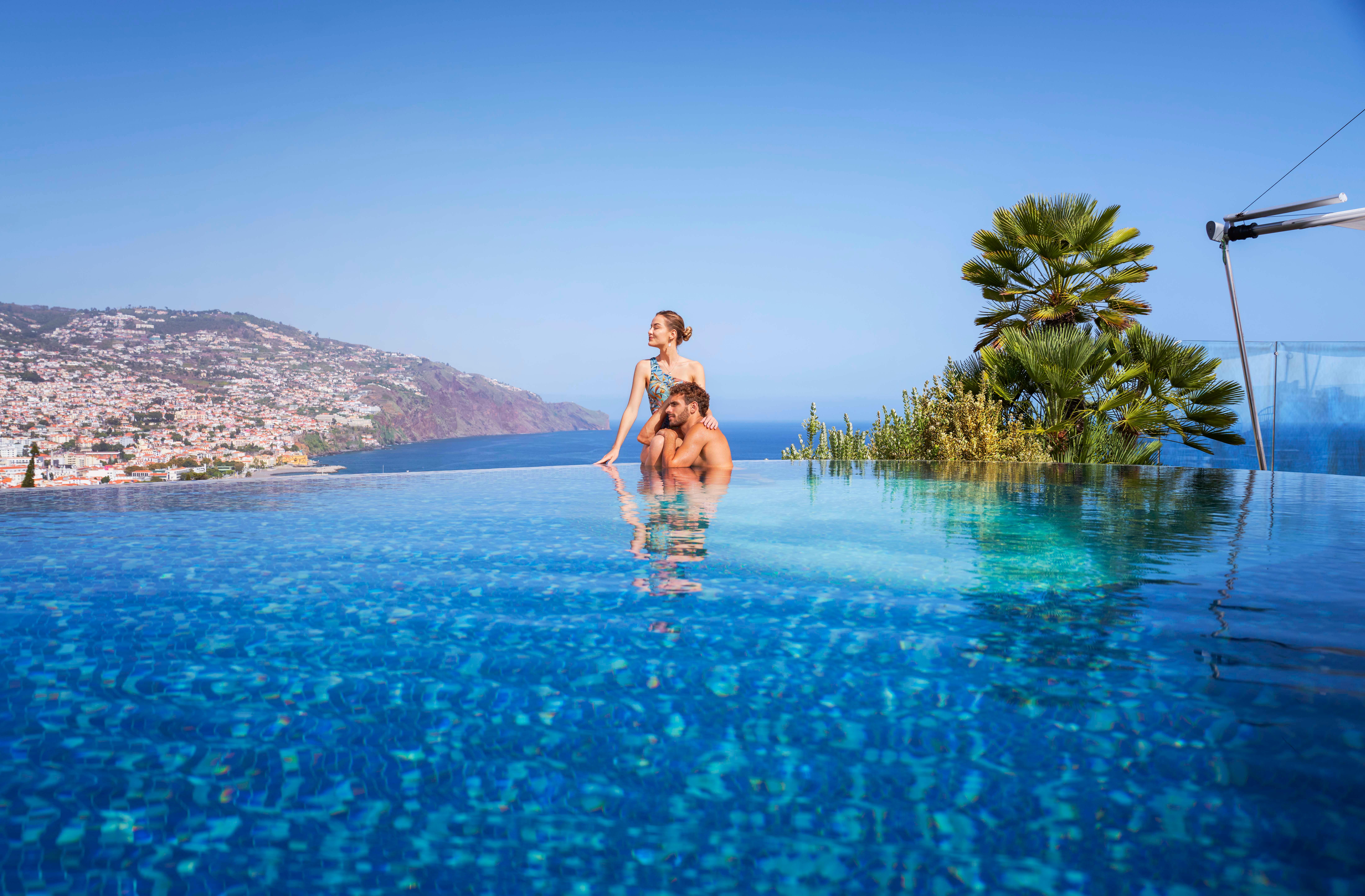 Savoy Palace Rooftop Galaxia Skypool with 360-Degree Panoramic Views of Funchal and Atlantic