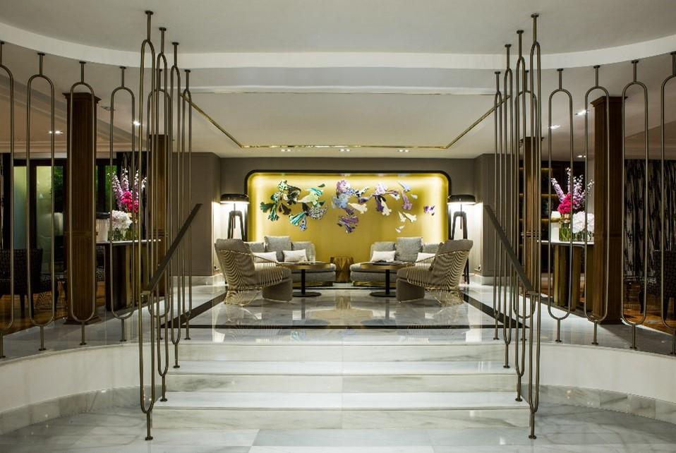 Sofitel Lisbon Liberdade Sunlit Lobby Lounge with Contemporary Portuguese Art