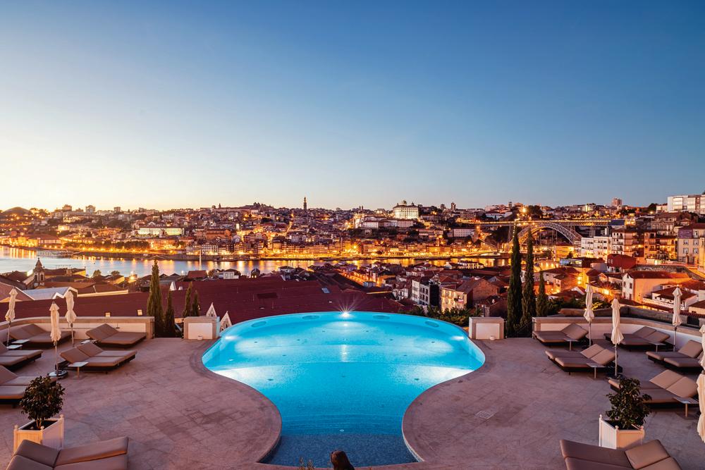The Yeatman Outdoor Infinity Pool Overlooking Porto and River Douro