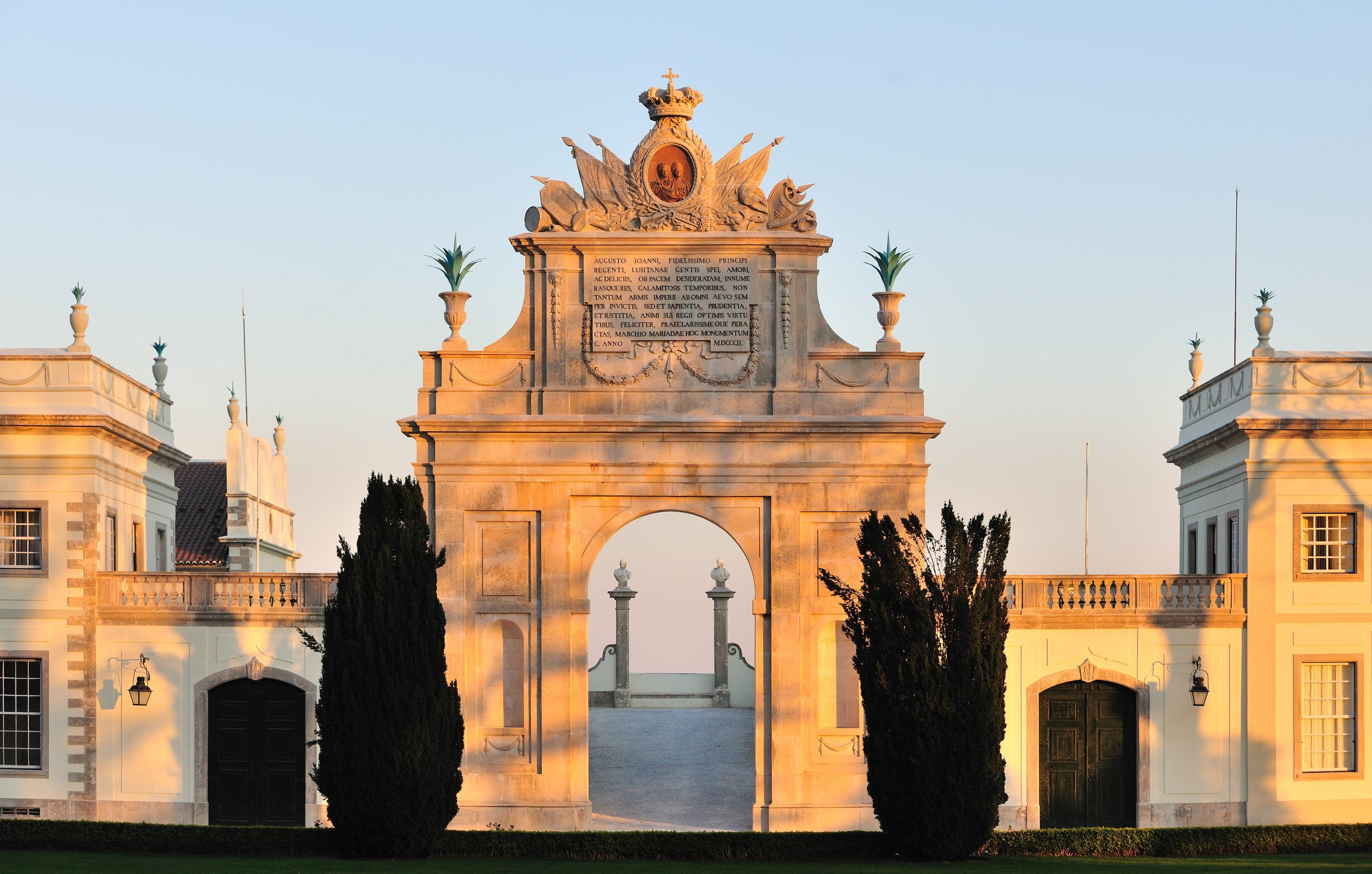 Triumphal Palace Arch with Views of Pena Palace