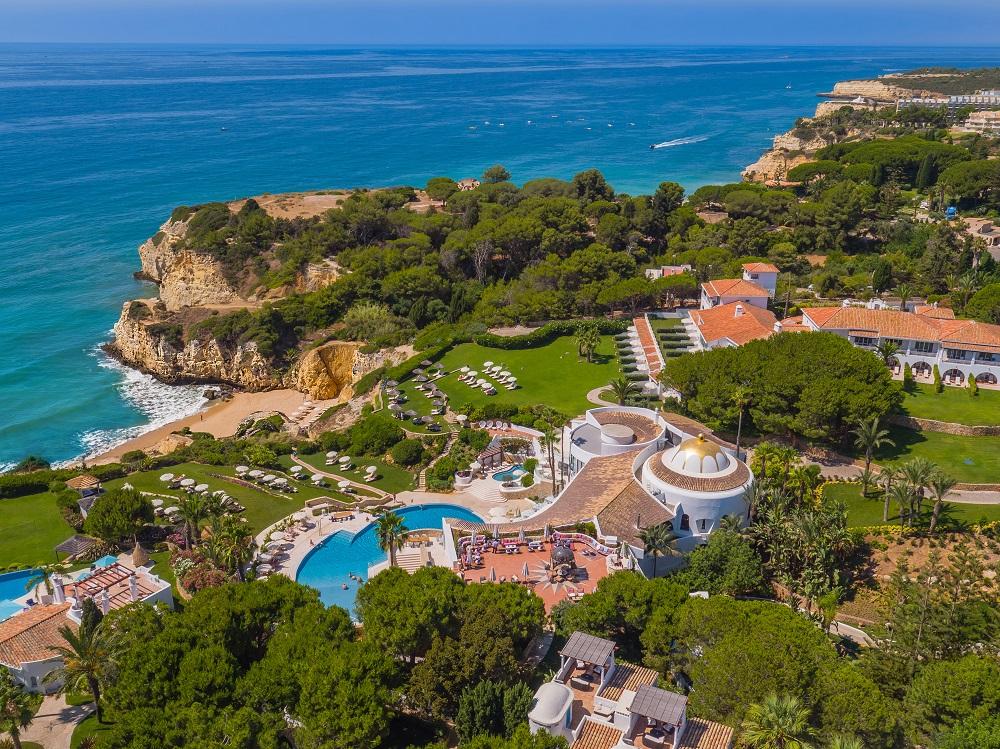 VILA VITA Parc Clifftop Resort Aerial Framing Subtropical Gardens