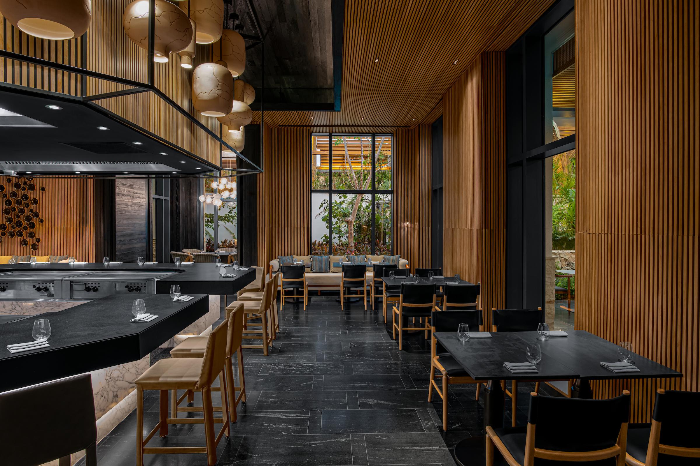 Kengai Japanese robatayaki restaurant dining room