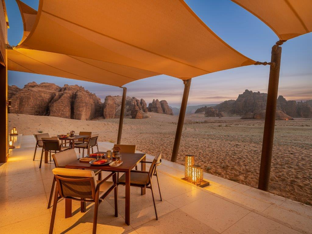 Saffron Outdoor Night Terrace