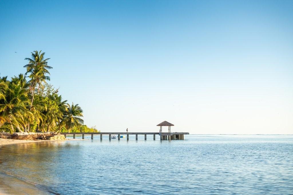 Pristine Turquoise Lagoon and Untouched Coral Atoll