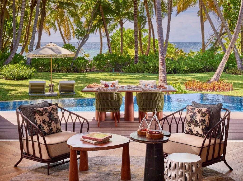 Two-Bedroom Blacktip Pool Villa Living Pavilion