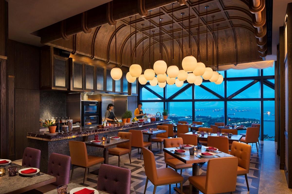 665°F modern steakhouse interior dining room