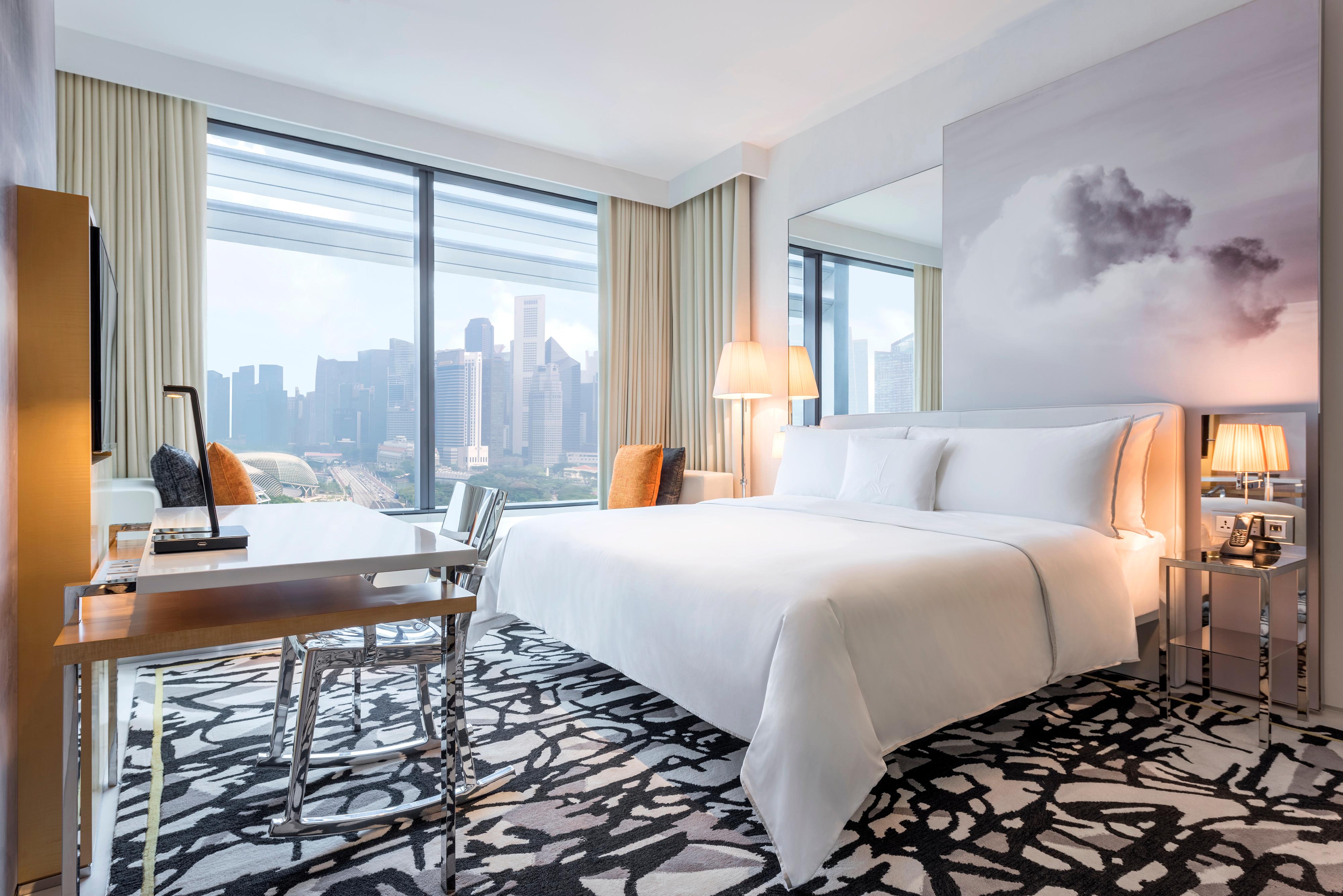 Premier Marina View Room overlooking Singapore city