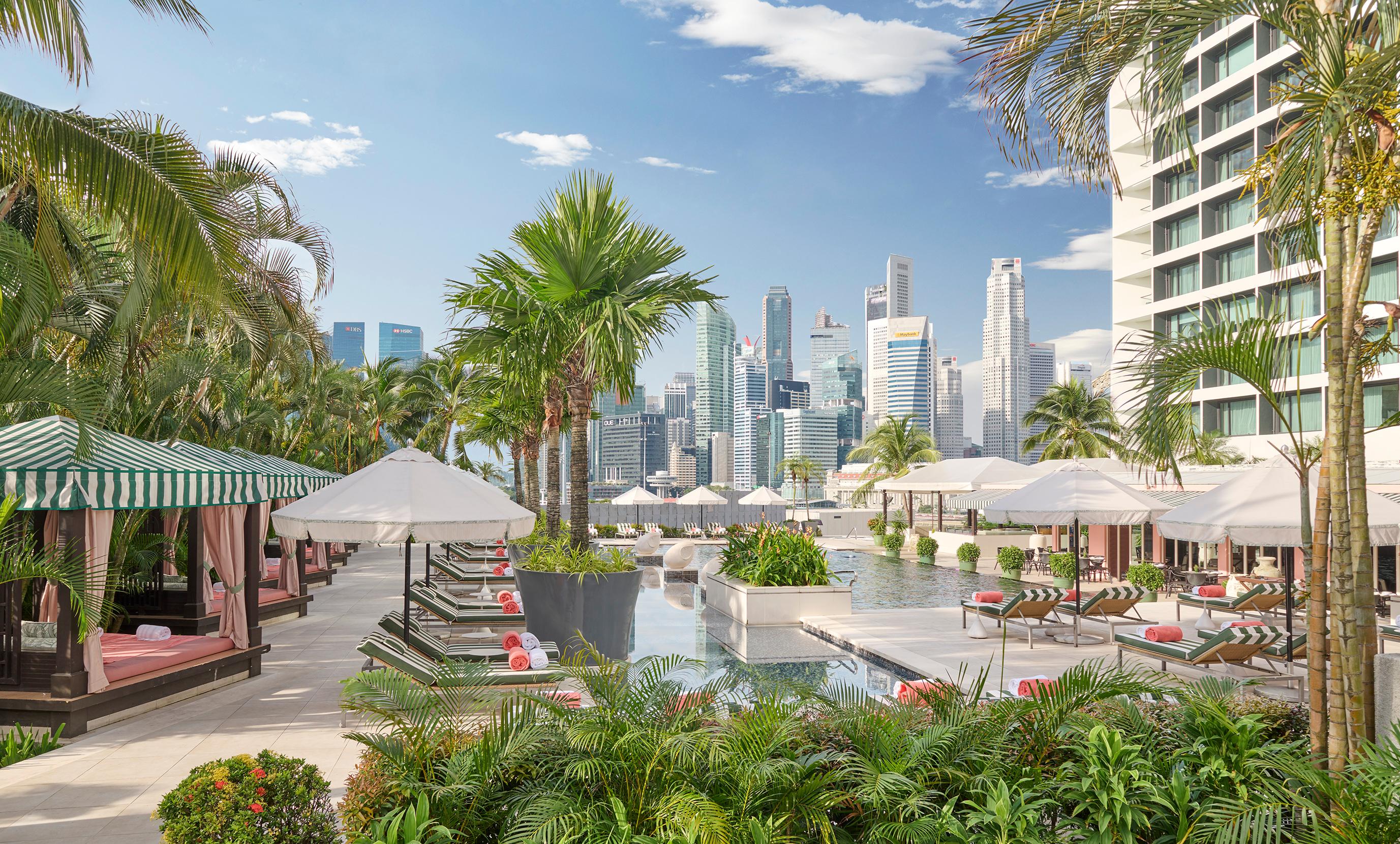 Mandarin Oriental Singapore Outdoor Swimming Pool Day