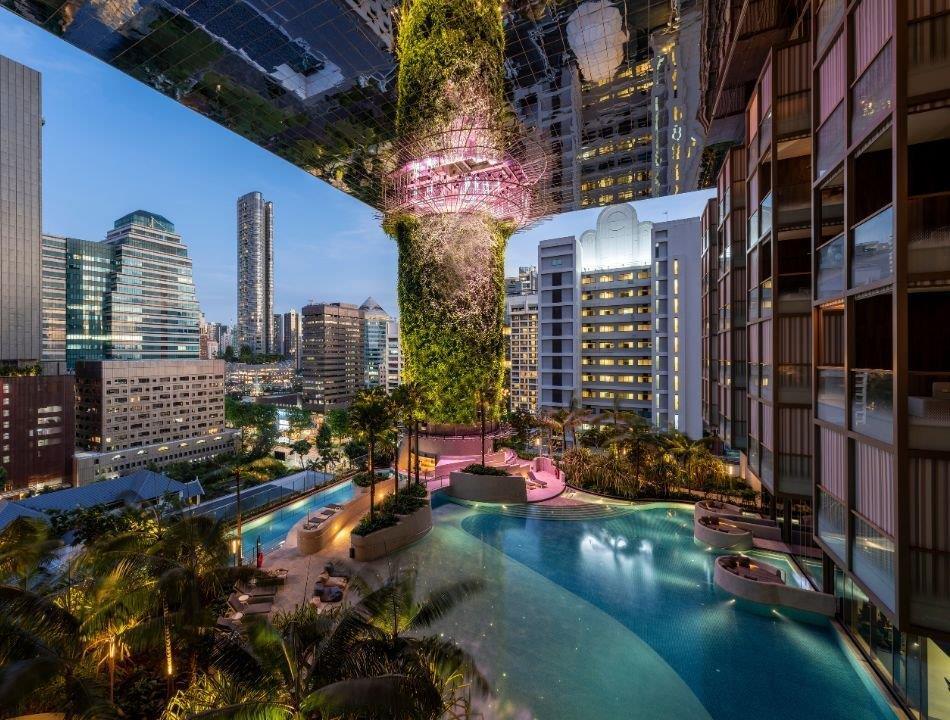 Pan Pacific Orchard Singapore Beach Terrace Lagoon Pool