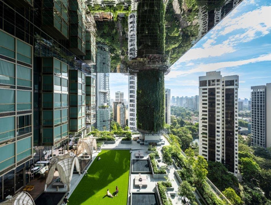 Pan Pacific Orchard Singapore Garden Terrace Lawn
