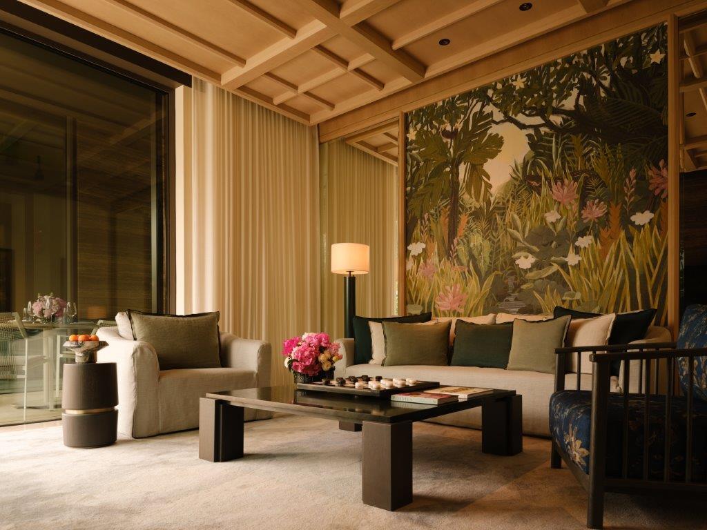 Raffles Sentosa Singapore One-Bedroom Pool Villa Living Room