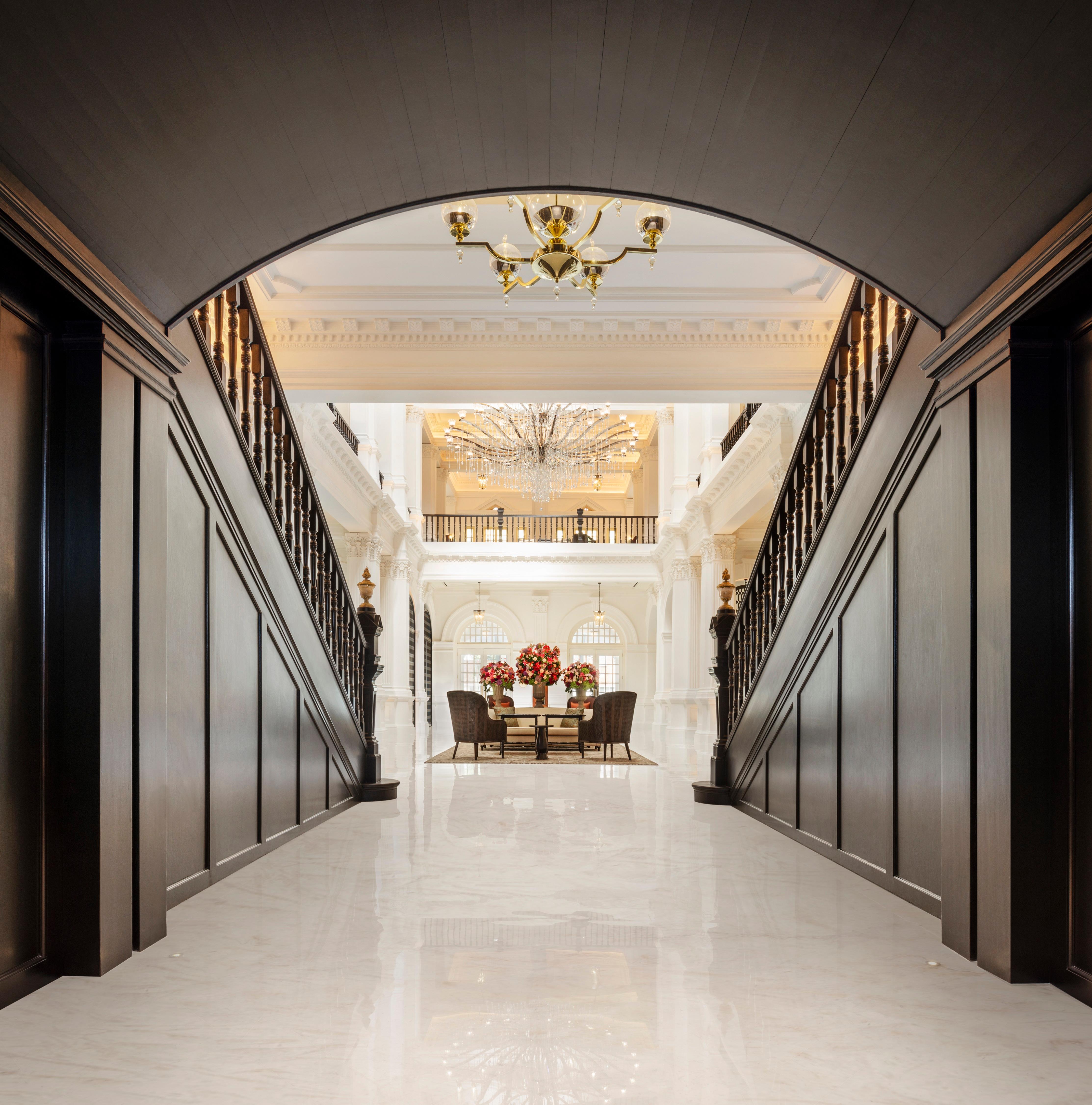 Raffles Singapore Grand Lobby Skylit Atrium