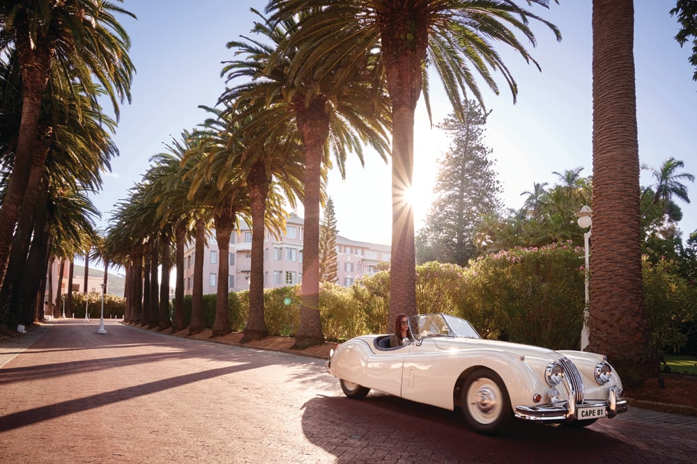 Mount Nelson Palm-Lined Driveway and Historic Carriage Entrance