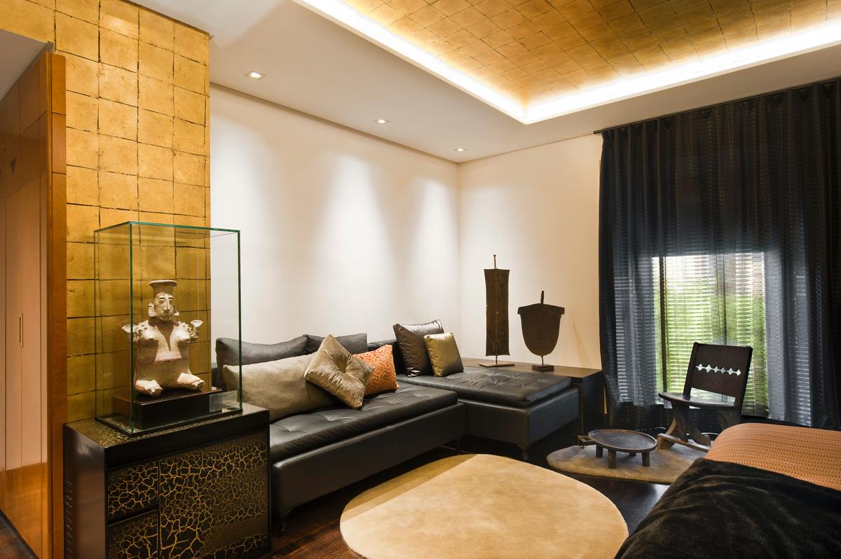 Executive Room with oak marquetry and gold leaf ceiling